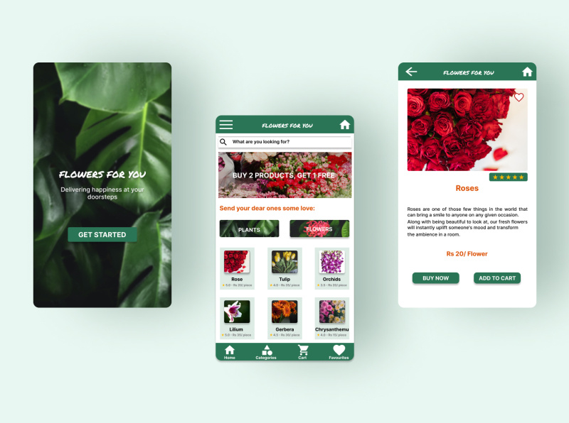 Flower Delivery App Ui By Deeksha On Dribbble