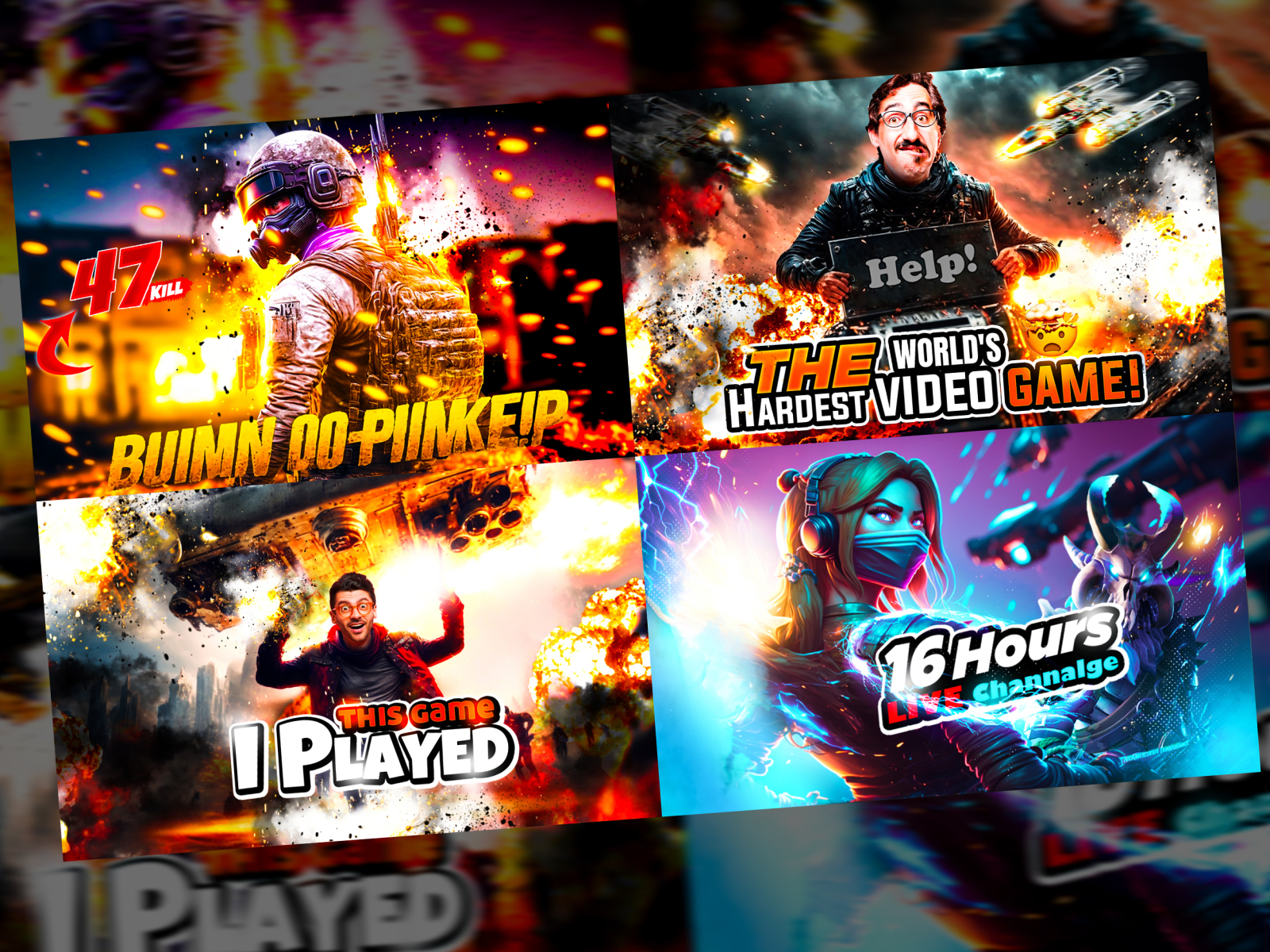 Gaming Youtube Thumbnail Design By Pixel Ayan On Dribbble