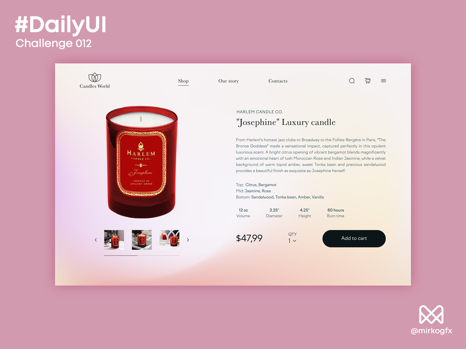 Daily Ui E Commerce Shop Single Item By Mirko On Dribbble