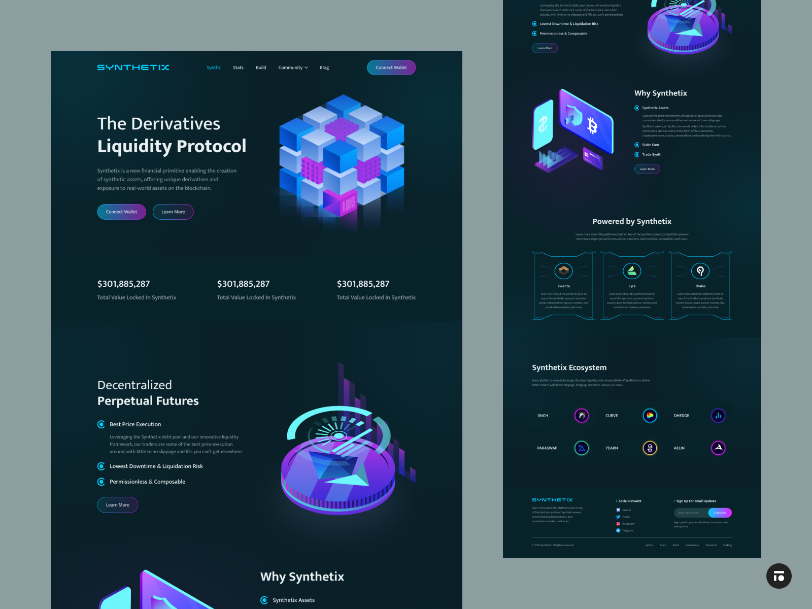 Synthetix Cryptocurrency Landing Page By Imran Hossen On Dribbble