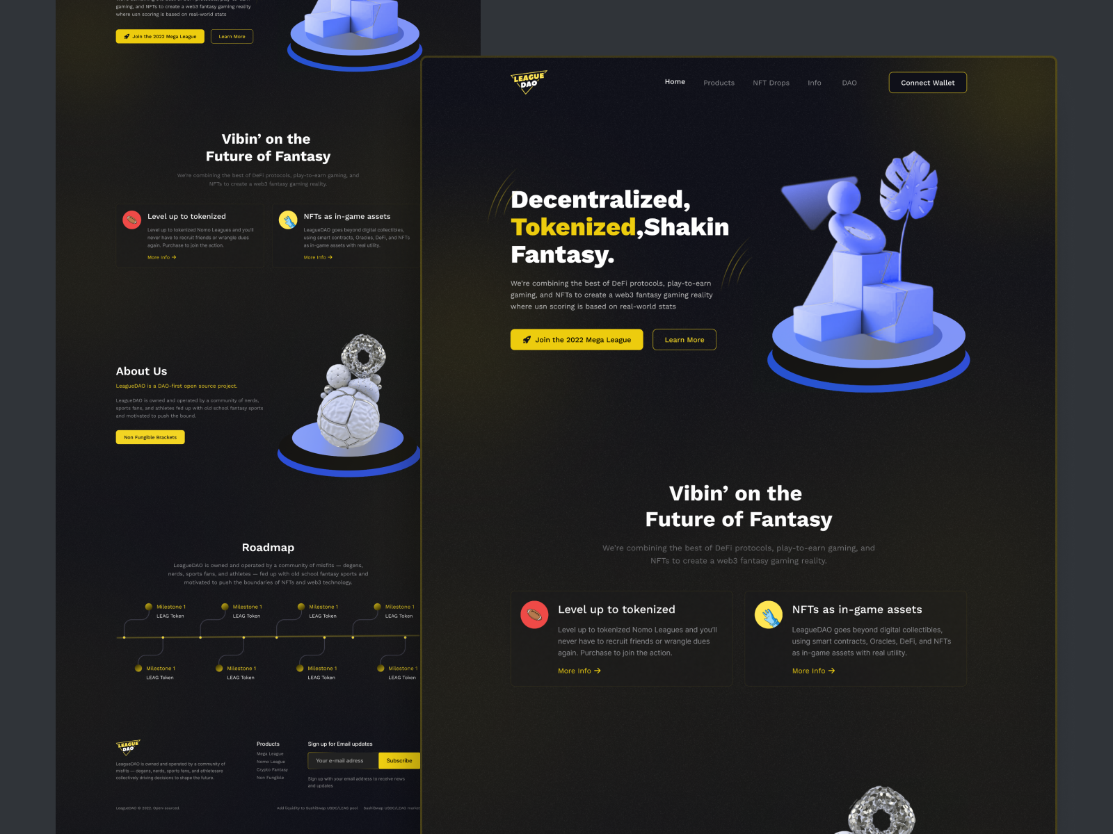 Leaguedao Crypto Landing Page By Imran Hossen On Dribbble