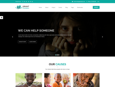 Grant Foundation Nonprofit Charity HTML Template By HasThemes On Dribbble