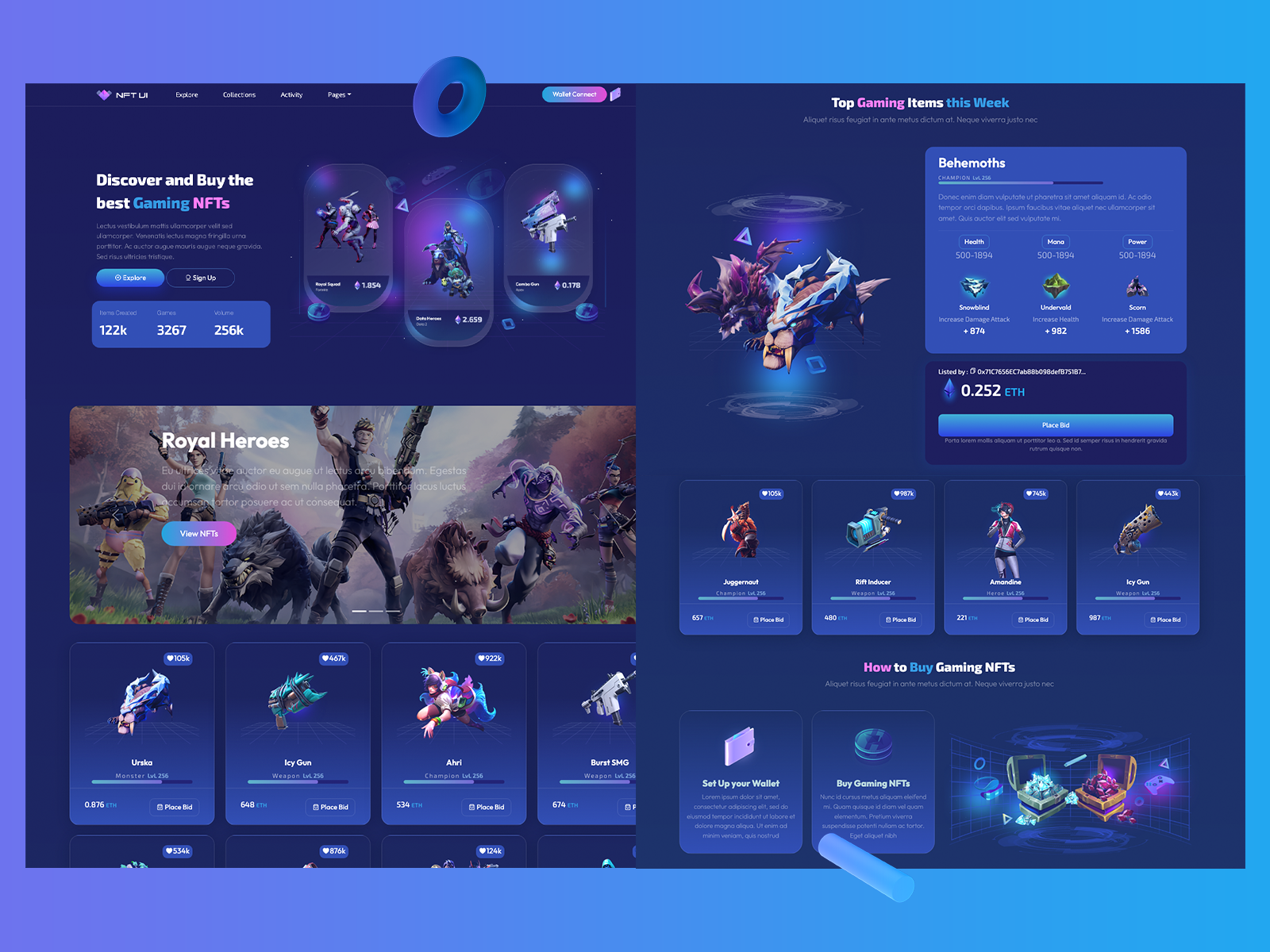 Nft Marketplace Template By Hoareau Pascal On Dribbble