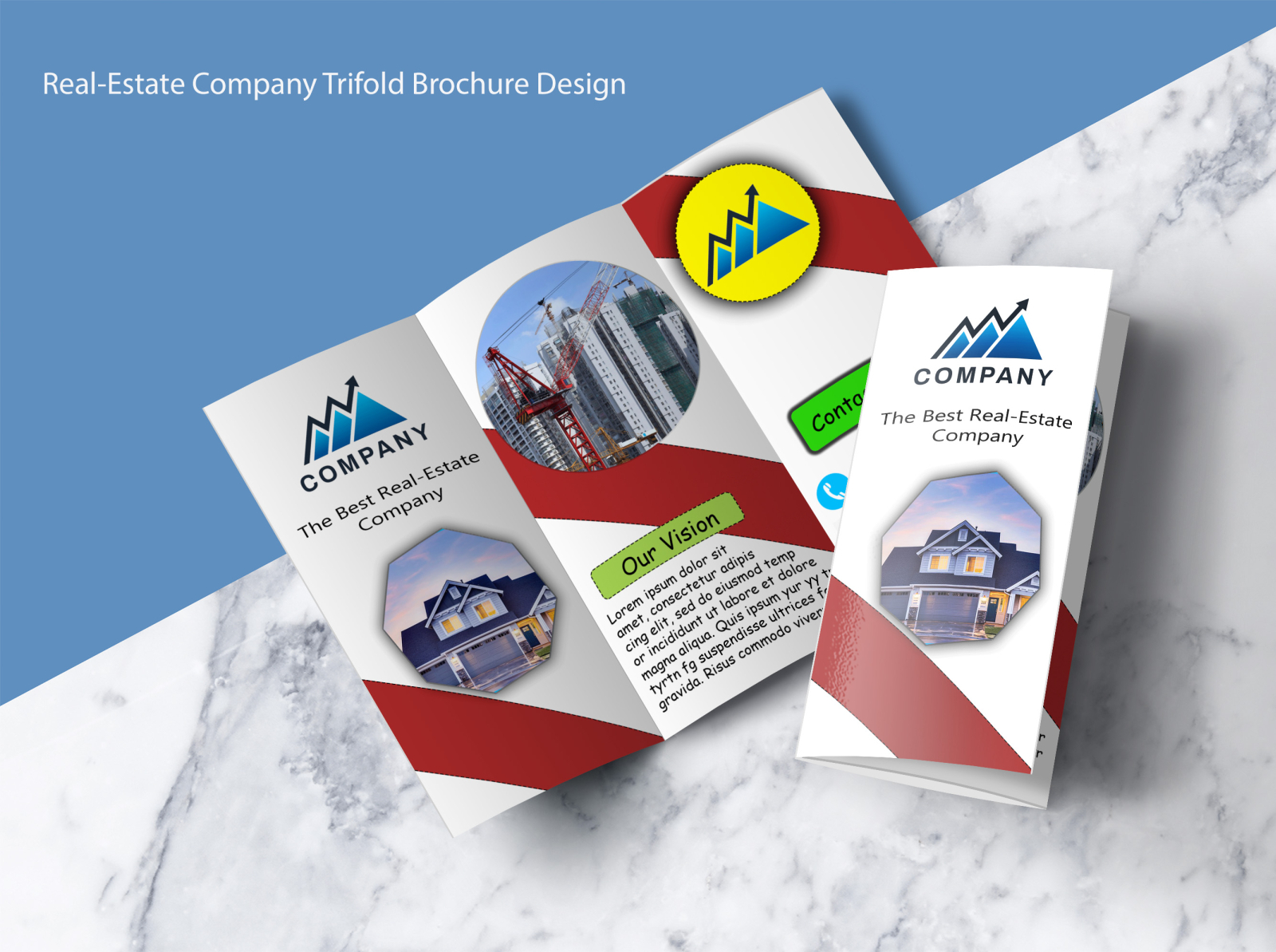 Real Estate Company Trifold Brochure Design By Md Raju Ahmed On Dribbble