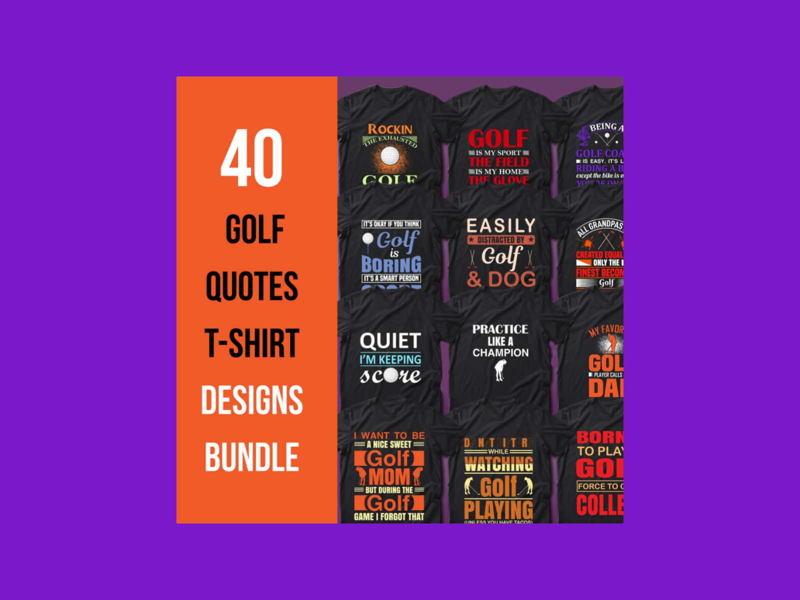 40 Golf Quotes T Shirt Designs Bundle By MasterBundles On Dribbble