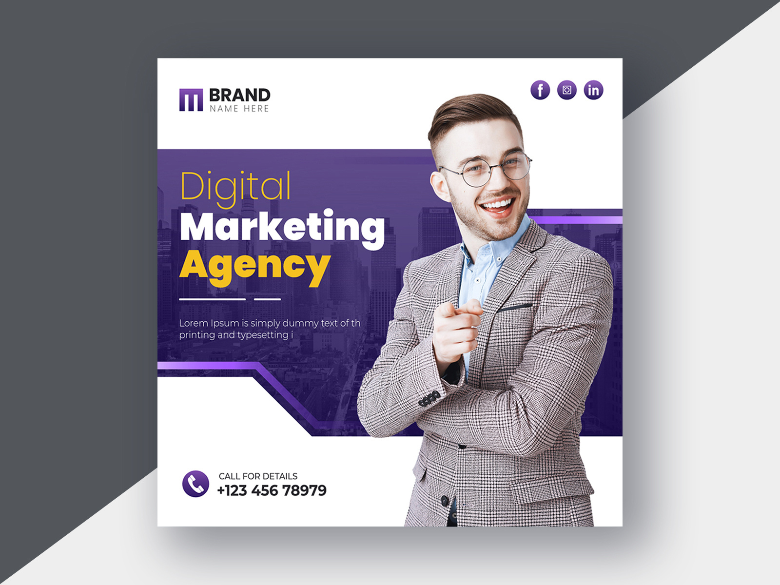 Creative Marketing Agency Business Social Media Post Design By Golam