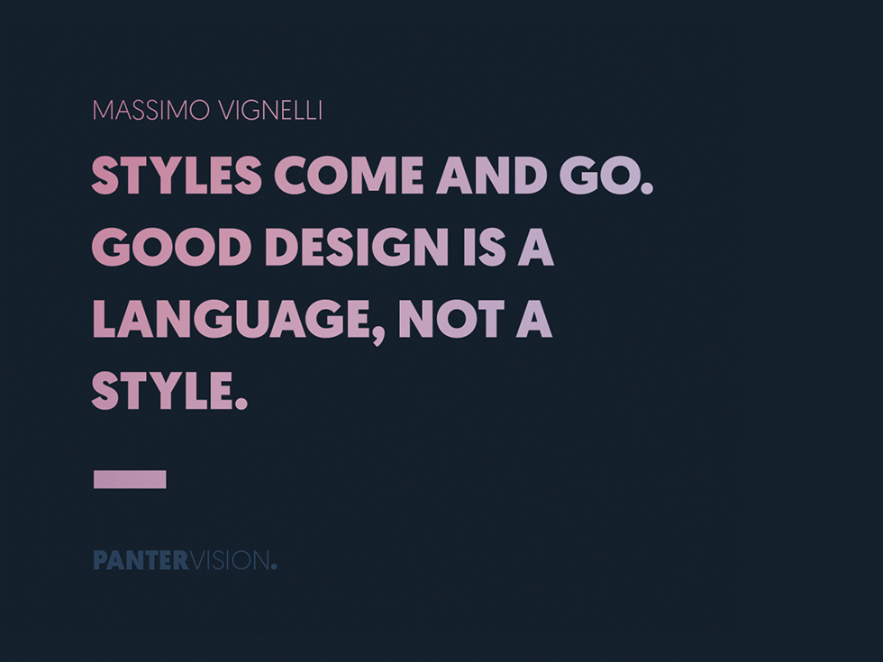 Massimo Vignelli Quote By PANTER On Dribbble