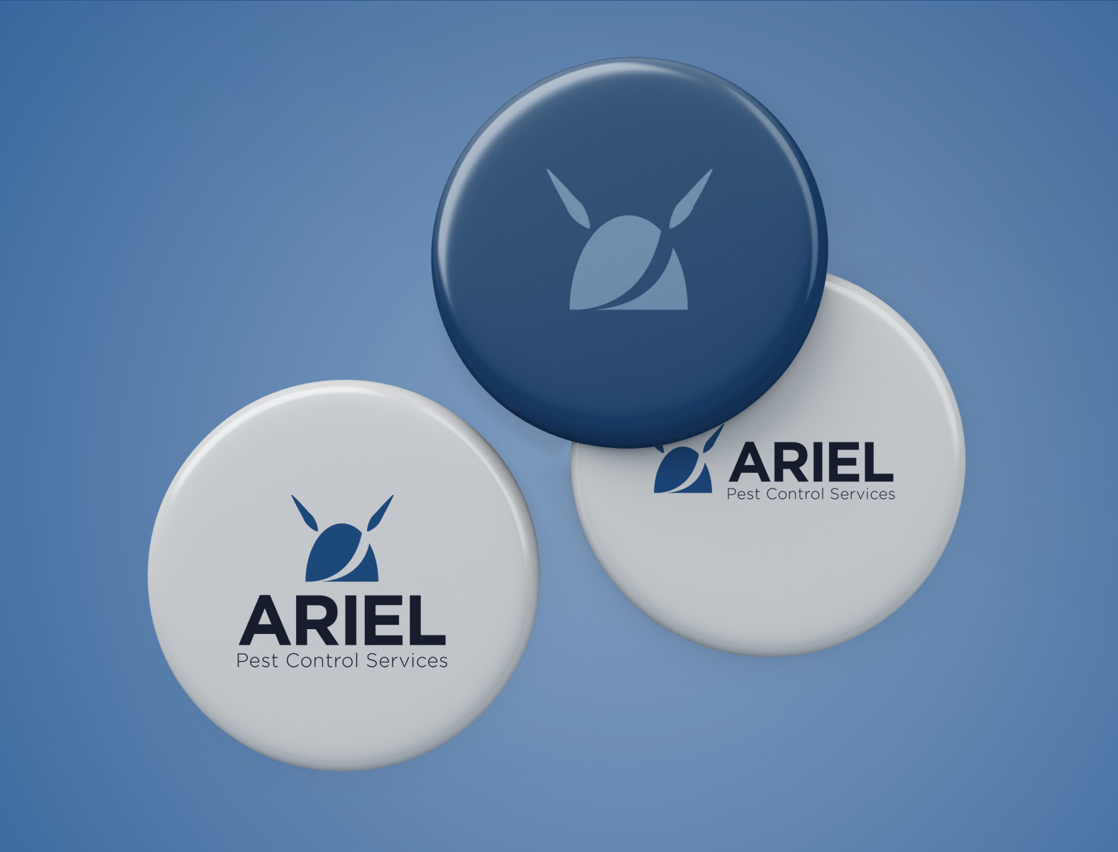 Ariel Pest Control Services Logo Identity System Design By Lester