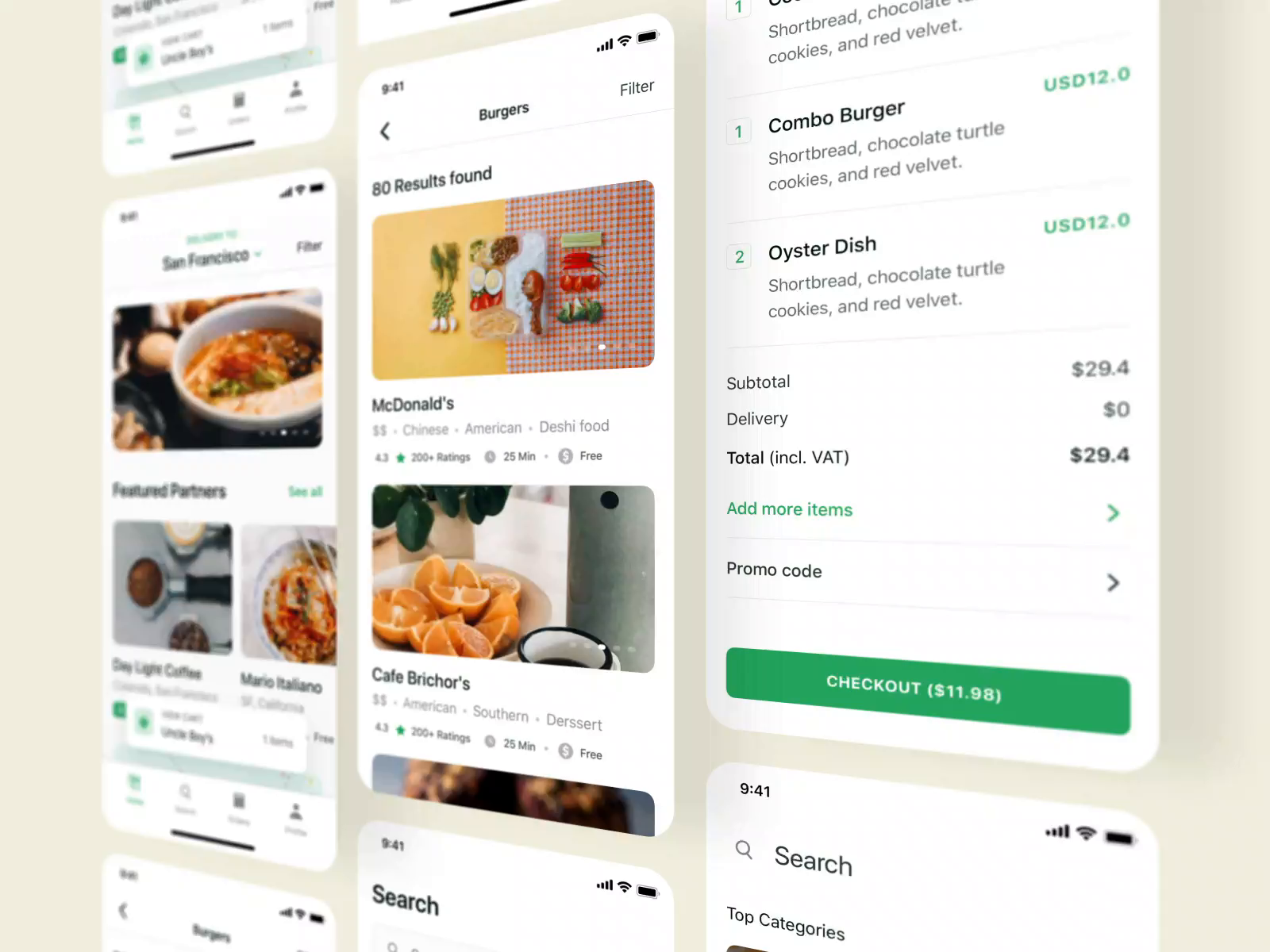 Foodly Ui Kit Presentation I By Anton Tkachev For Ui On Dribbble