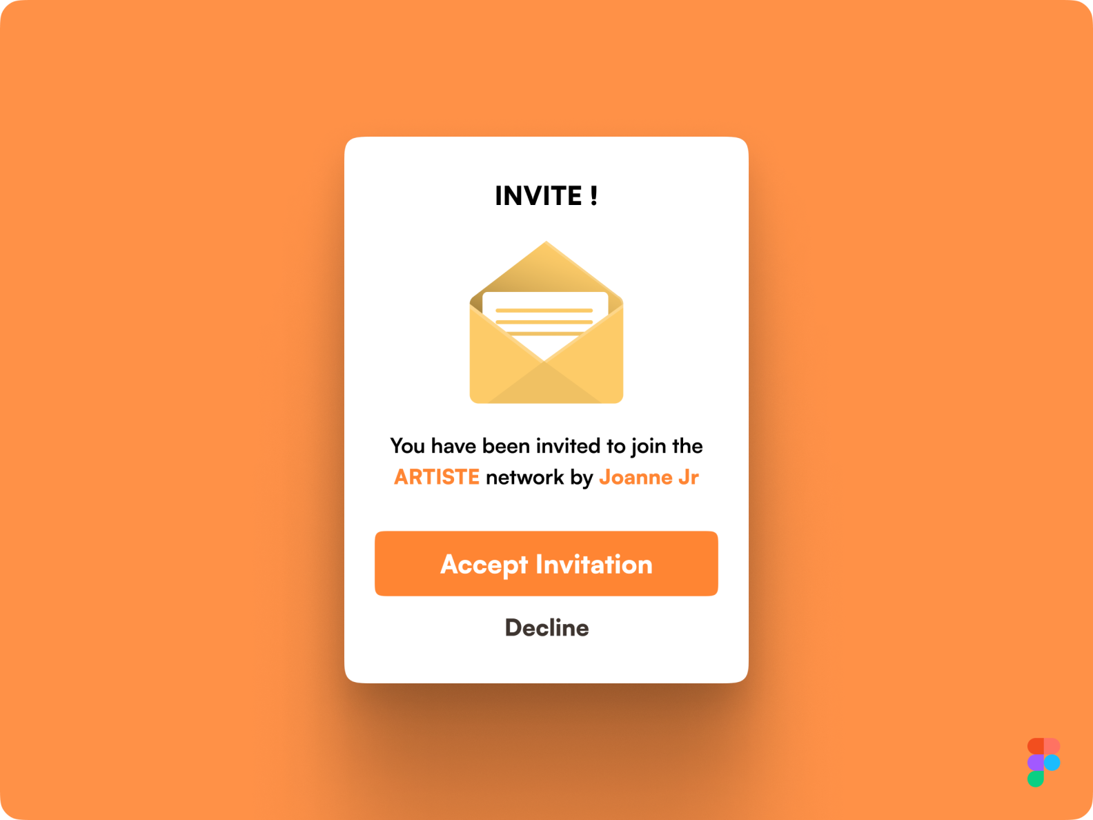 DailyUI Challenge Day 78 Pending Invitation Day078 DailyUI By Ayush