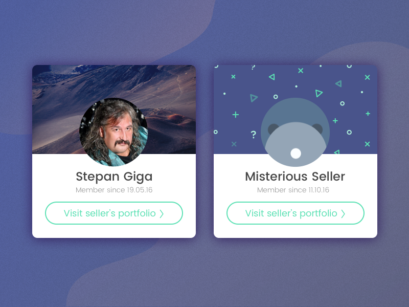 User Cards By Agata Ageieva On Dribbble