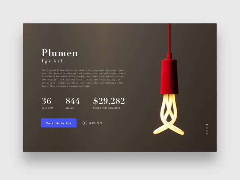 Daily Ui Crowdfunding Campaign By Jennifer Yuchi On Dribbble