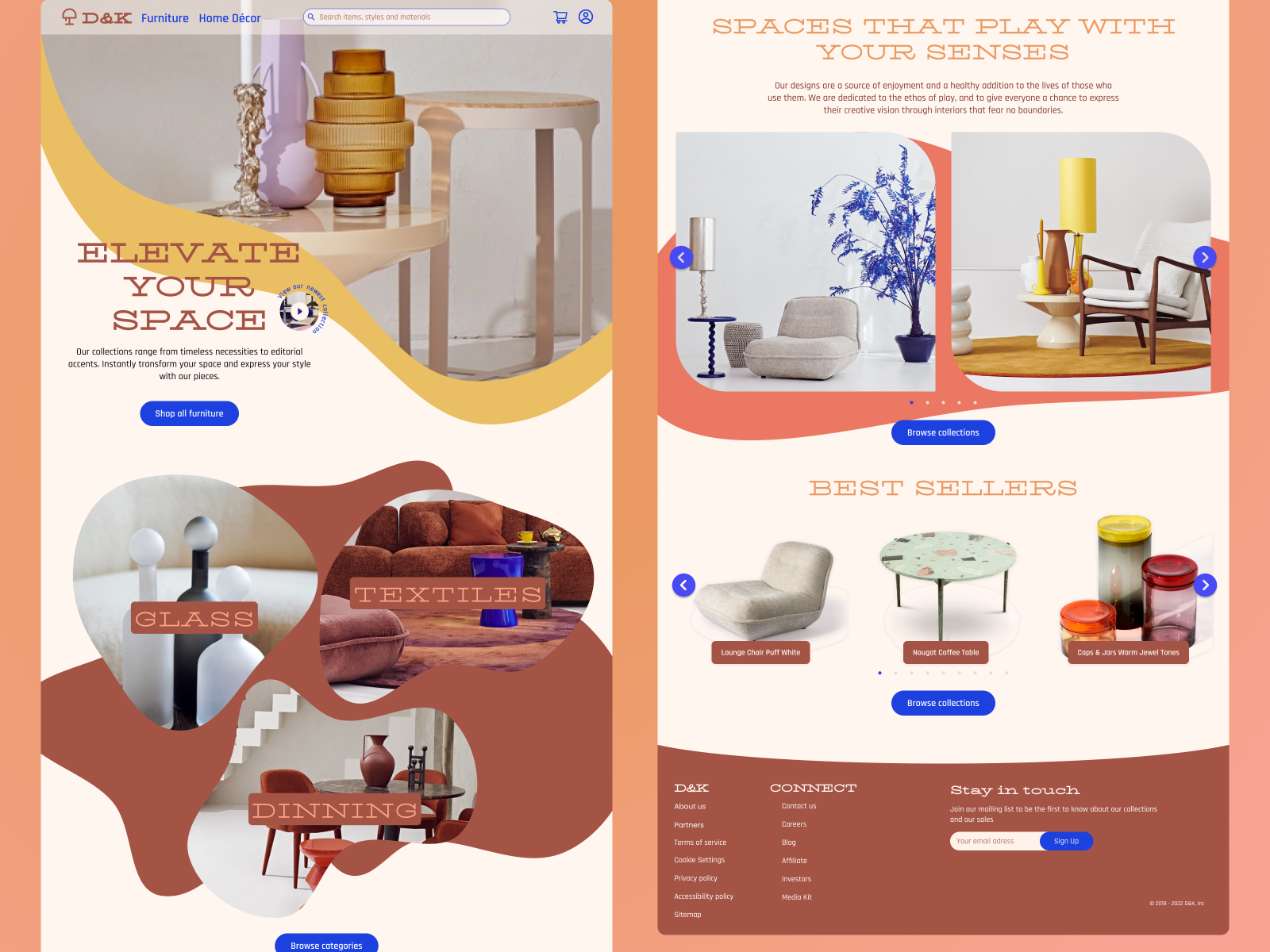 Furniture Store Landing Page By Sara Bustamante On Dribbble