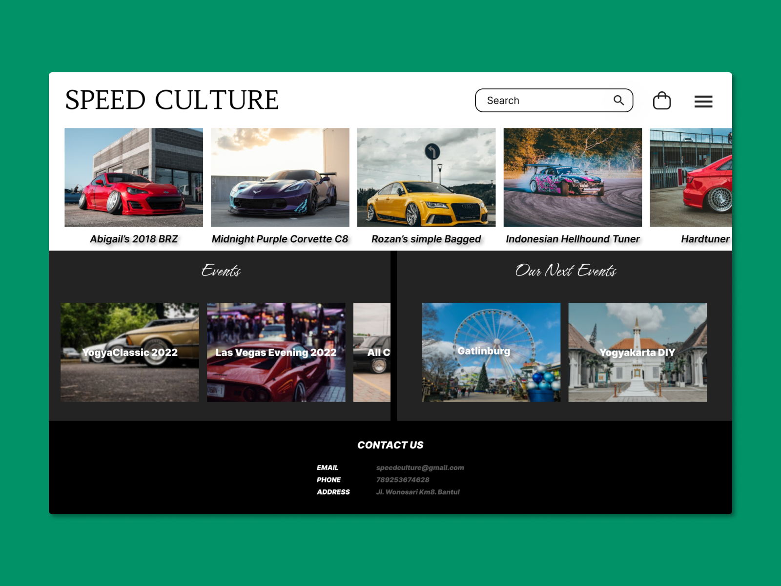 Automotive Magazine Landing Page By Maheswara Wahyatma On Dribbble