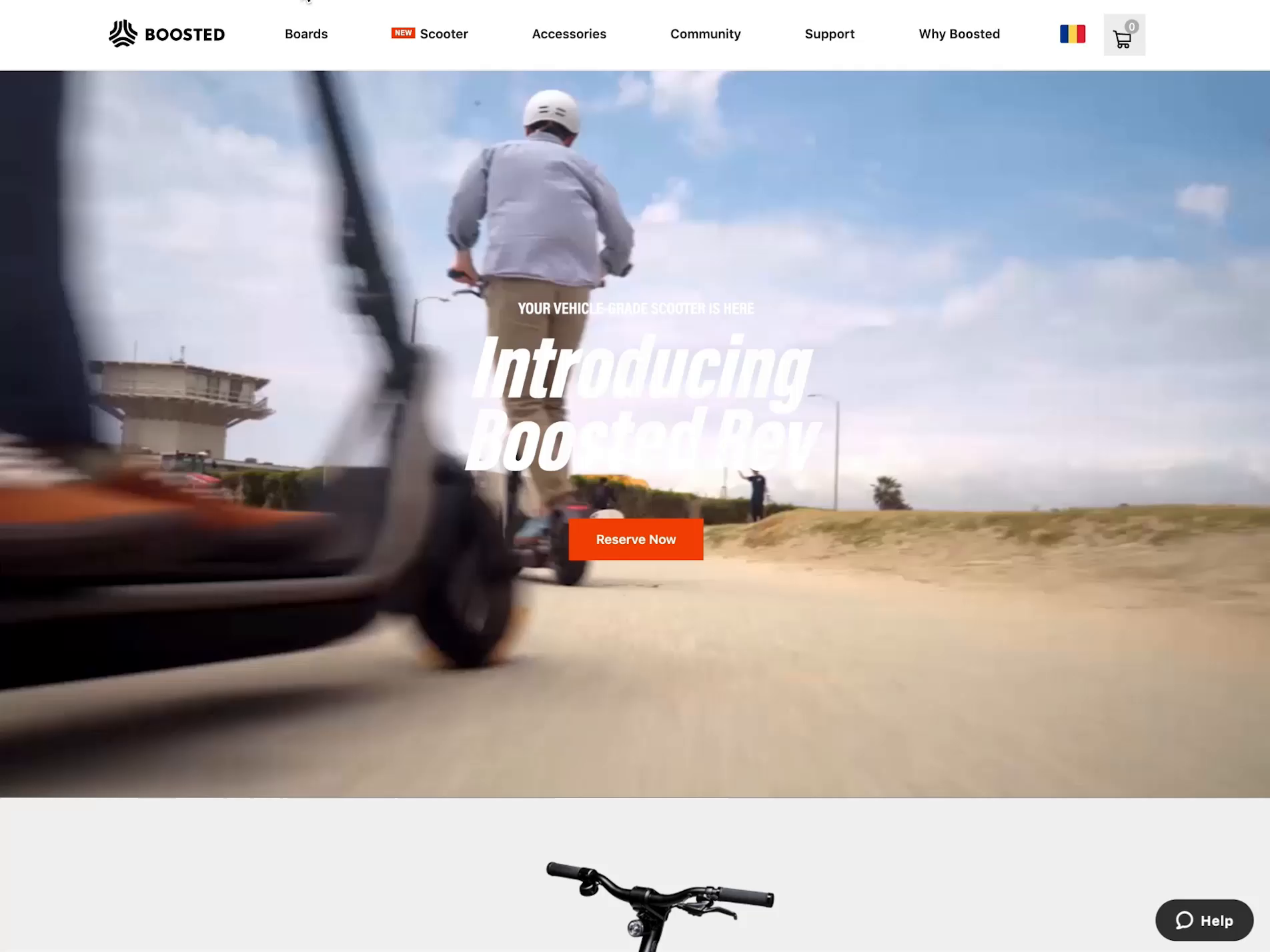 Boosted Boards Mega Menu