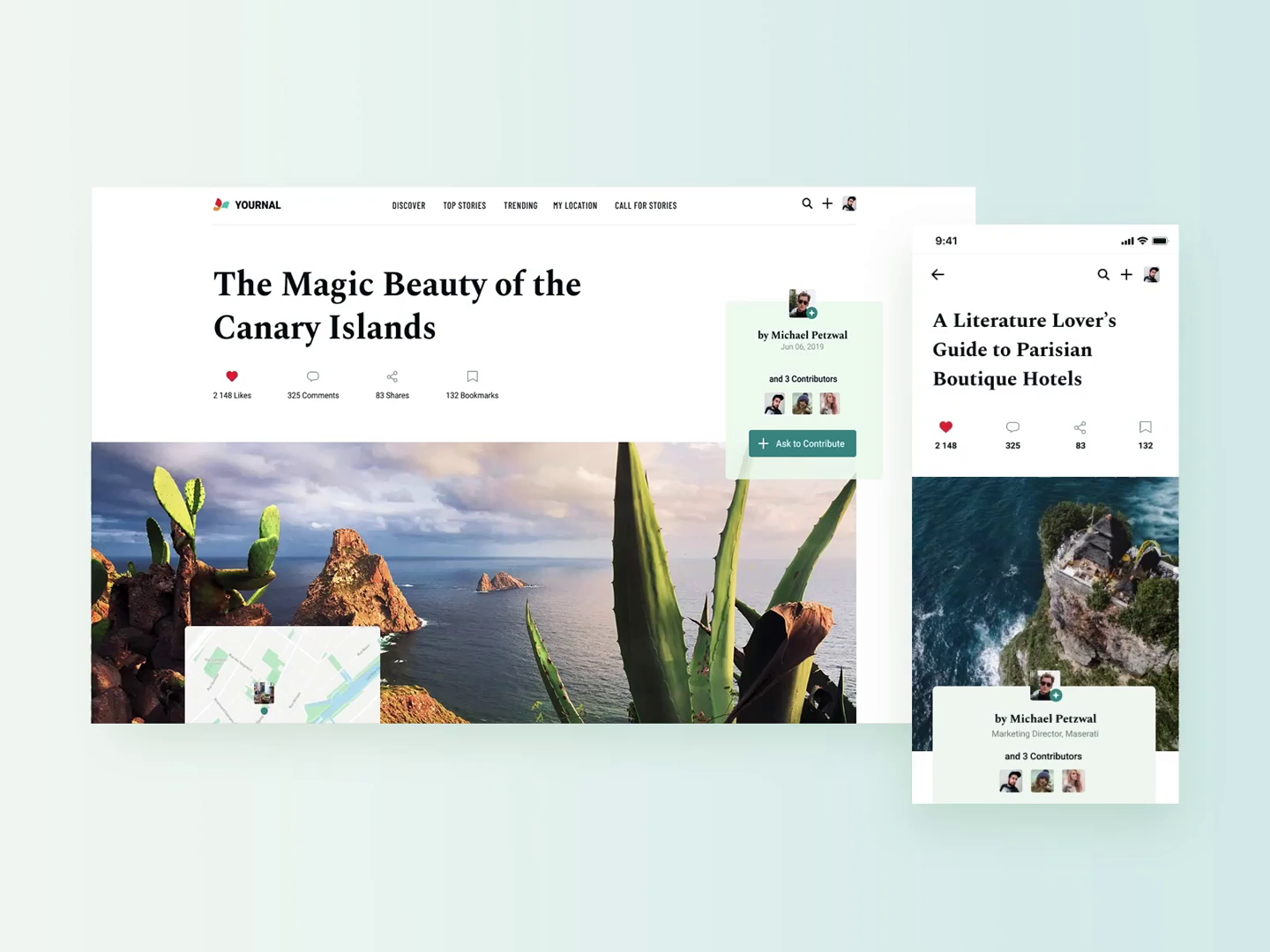 Article page explorations