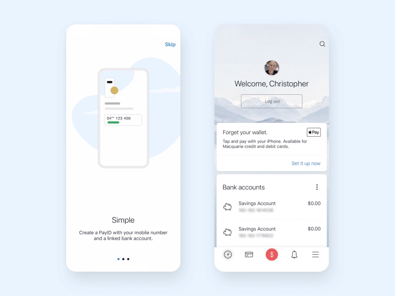 Onboarding Animations And Dashboard Banking App By Christopher Deane