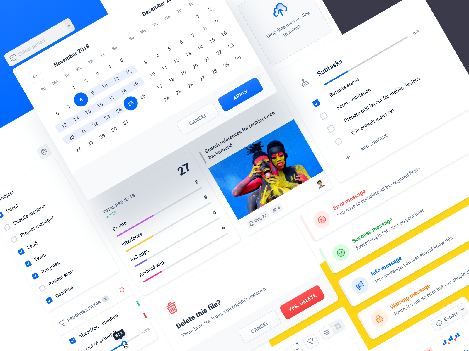 Project Management Tool Ui Details By Anton Yefimenko For Flatstudio