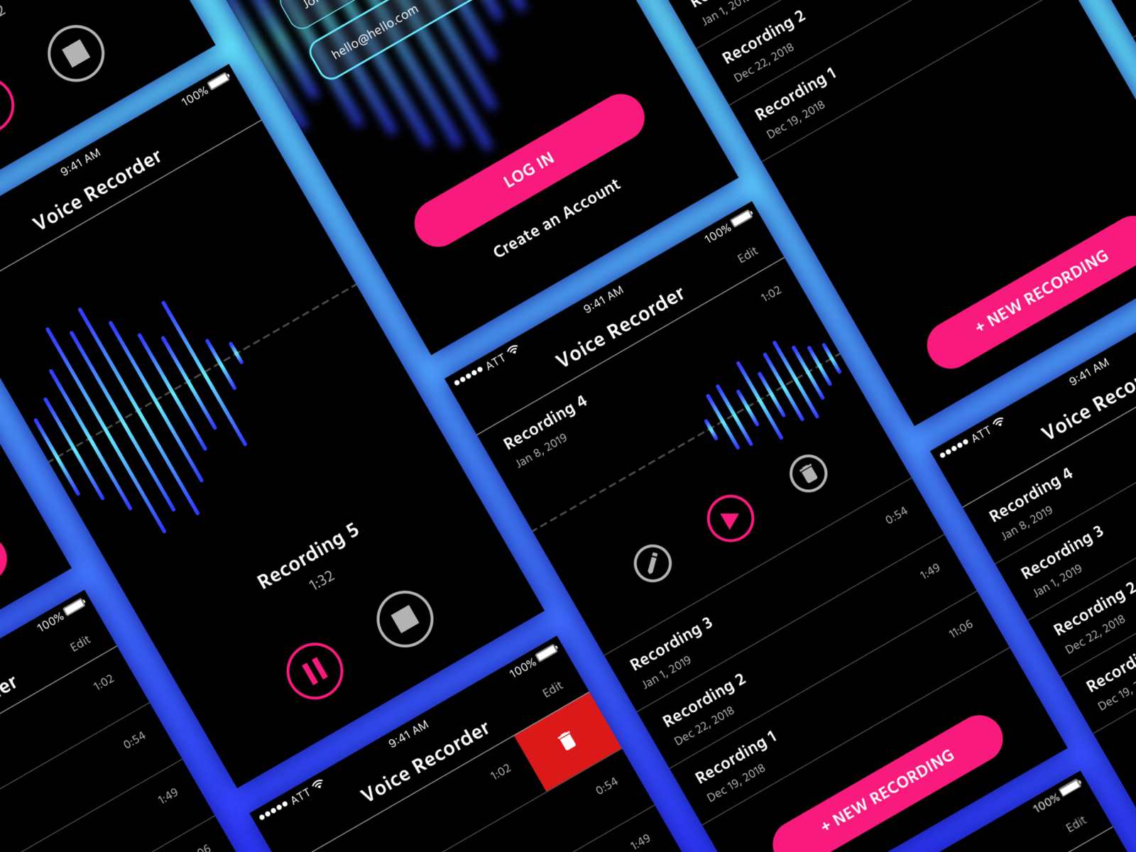 Voice Recorder App By Angela Delise On Dribbble