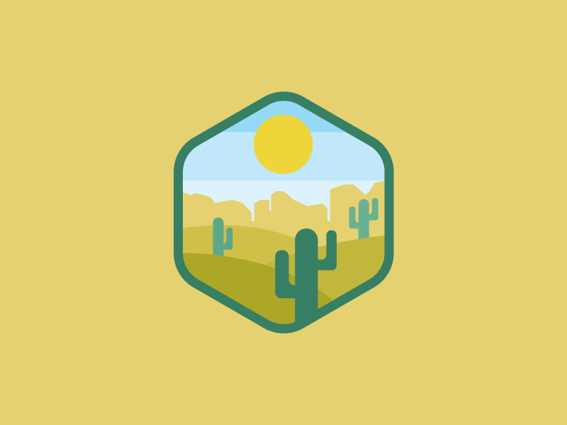 Desert Badge By Tidar Maulana Wirahadi On Dribbble