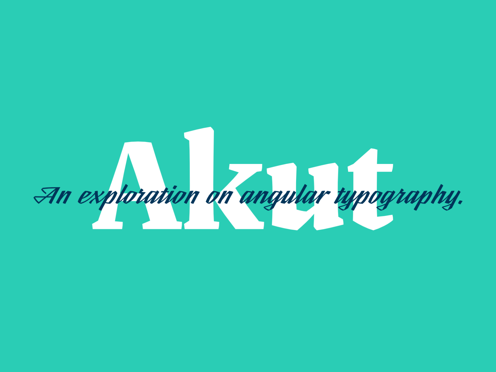 Akut By Pedro Leal On Dribbble