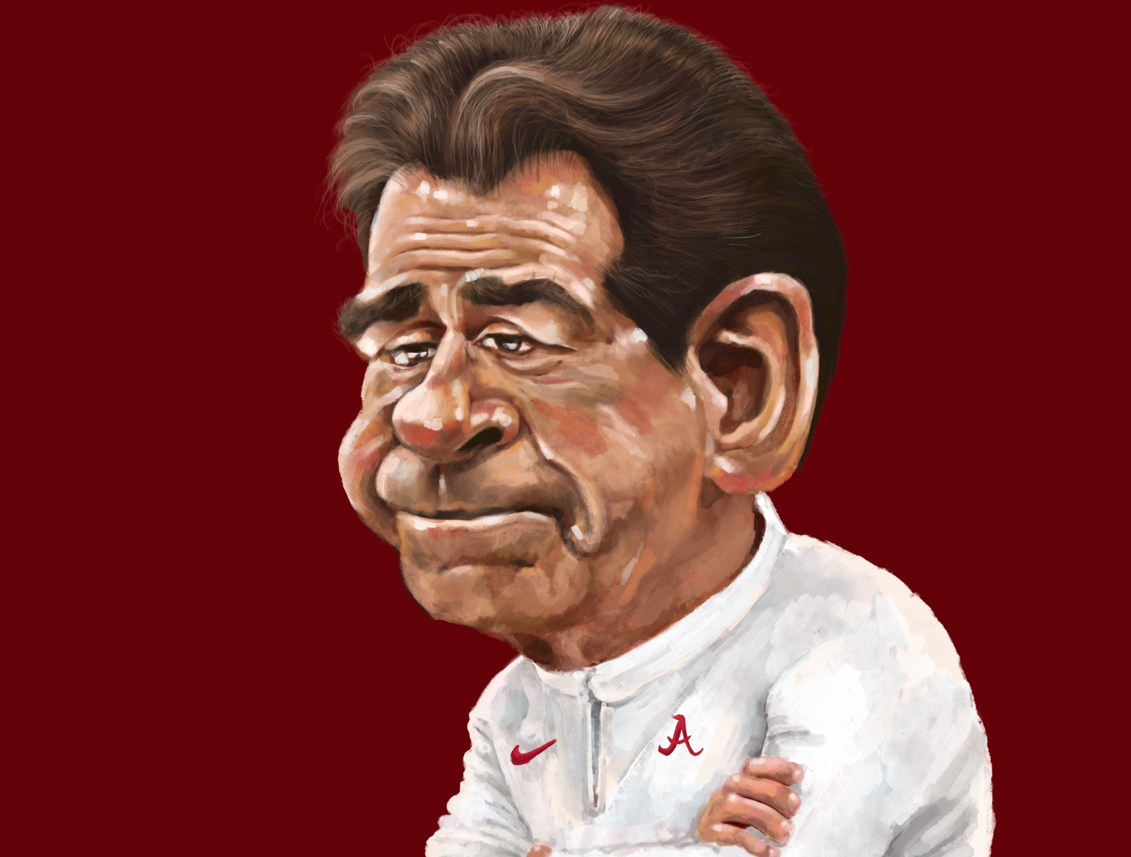 Nick Saban Caricature By Tristan Venables On Dribbble