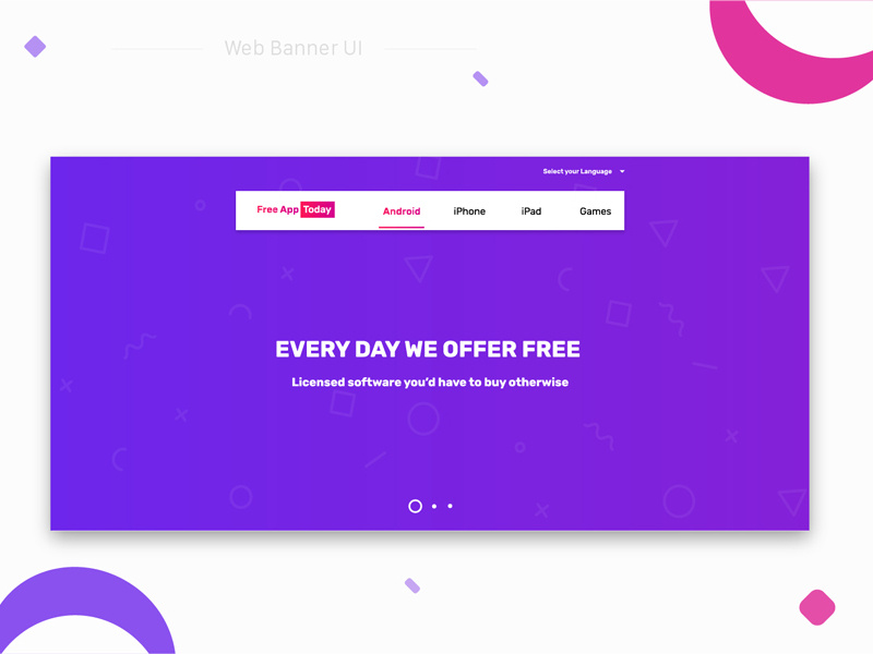 Website Banner UI By Aravindh Natesh On Dribbble