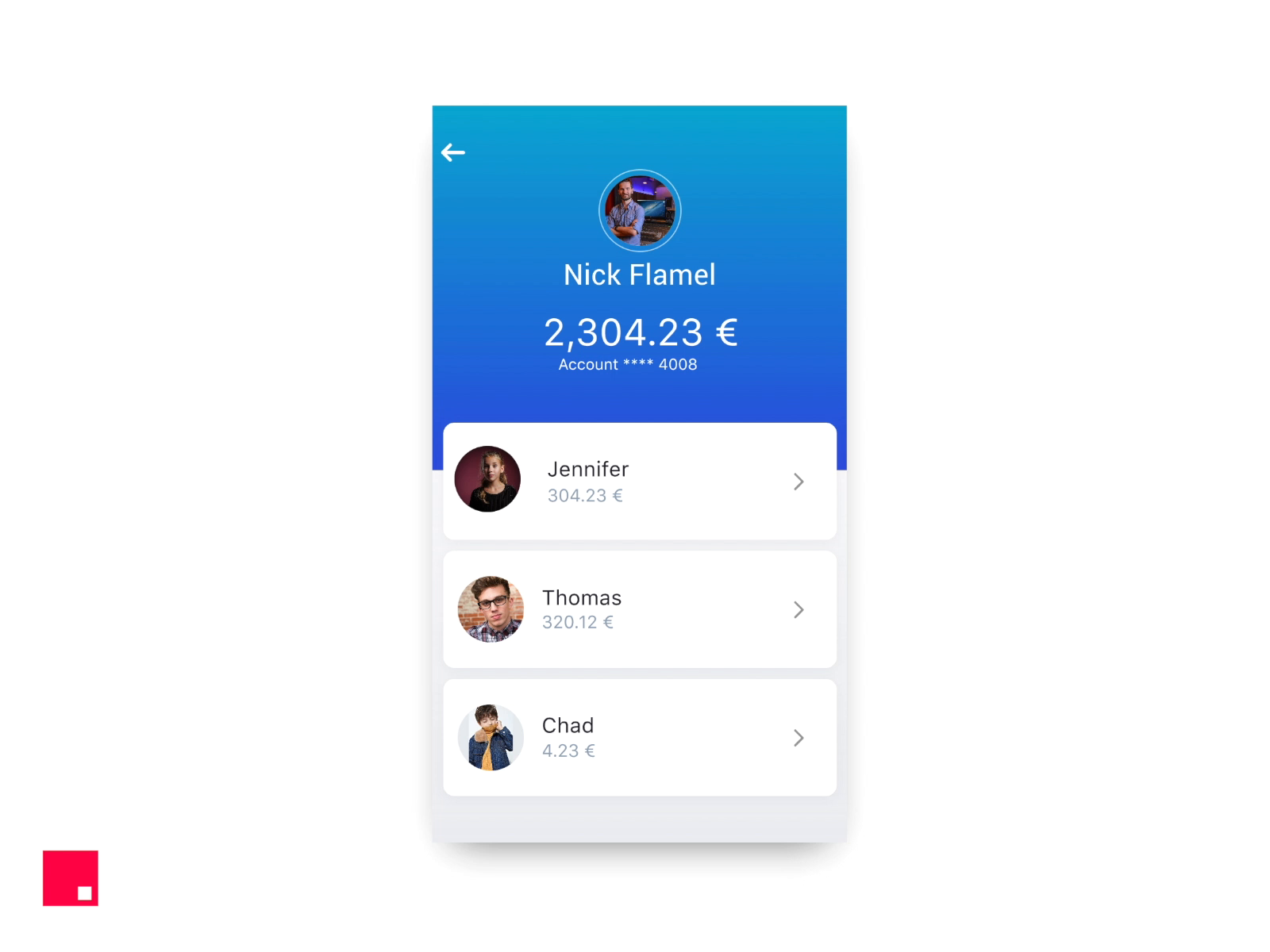 InVision Studio — FinTech app concept and character animation