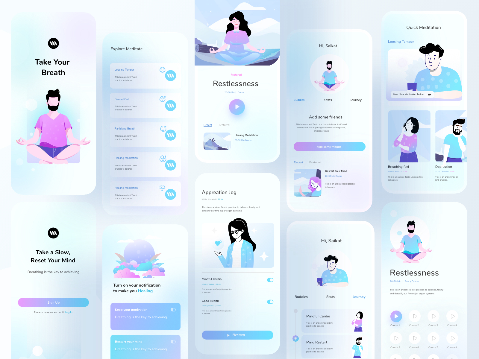 Mental Health Application By Saikat Kumar For Unflip On Dribbble