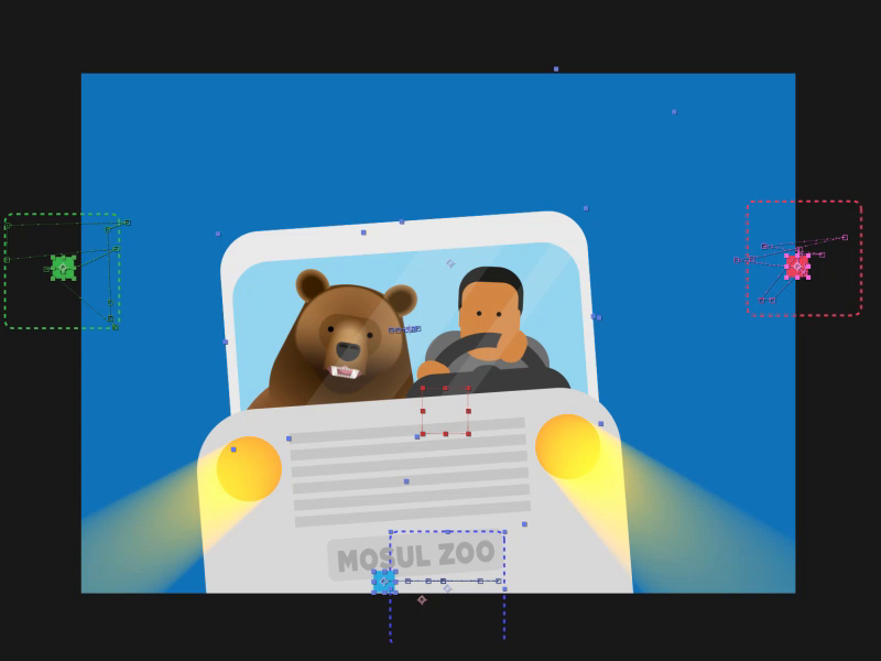 The great bear escape - behind the scenes process