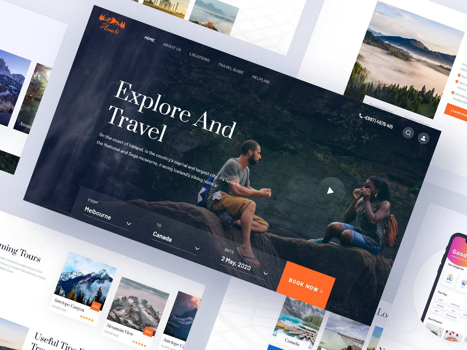 Travel Landing Page Exploration By Mostofa On Dribbble