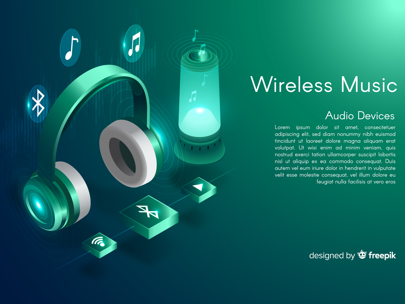 Isometric Wireless Music By Wilbert Ontiveros On Dribbble