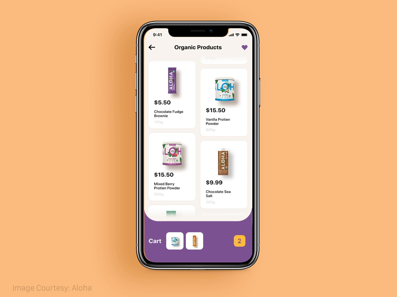 Ecommerce app interaction