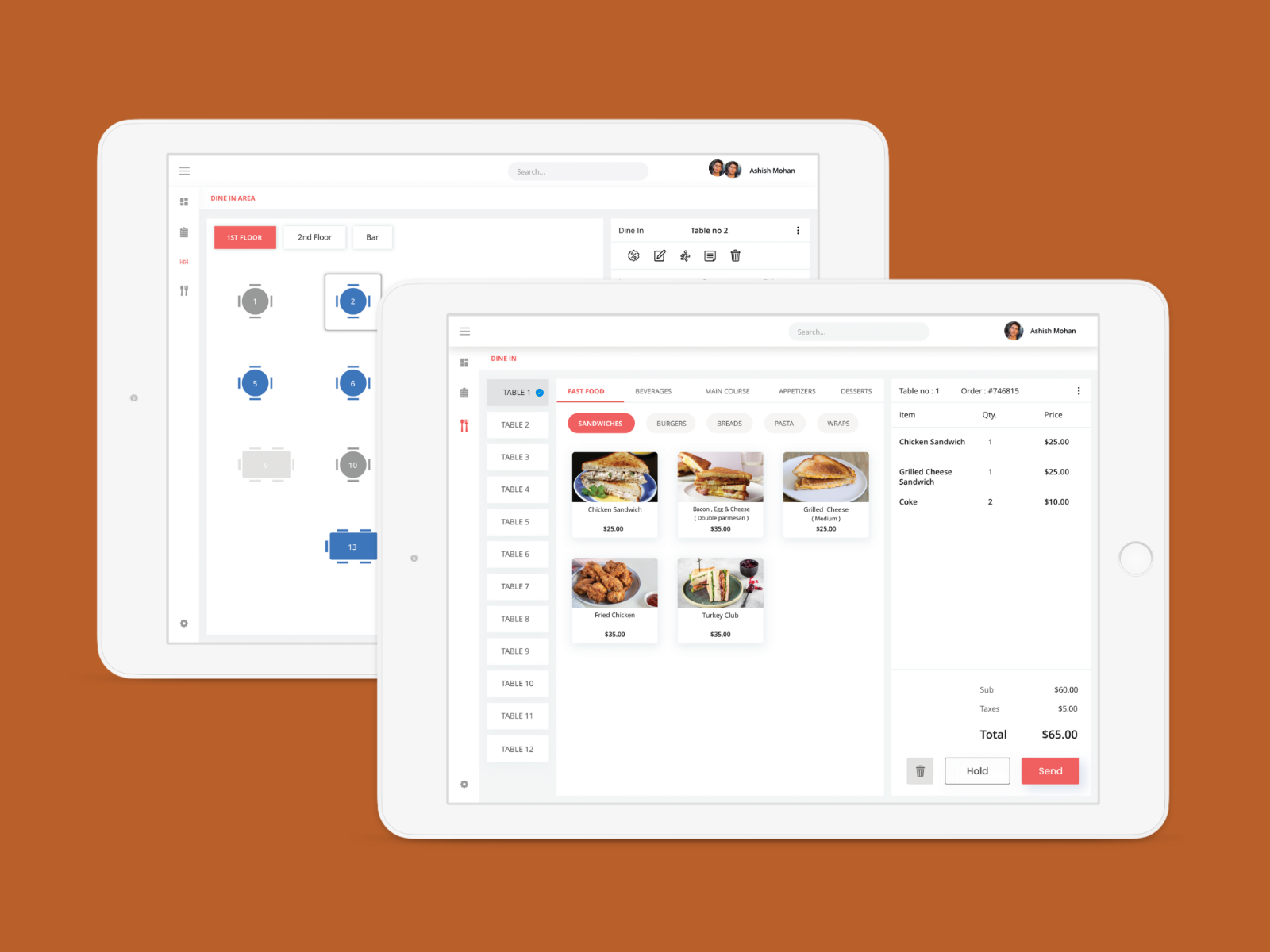 POS Restaurant App By Ashish Mohan On Dribbble