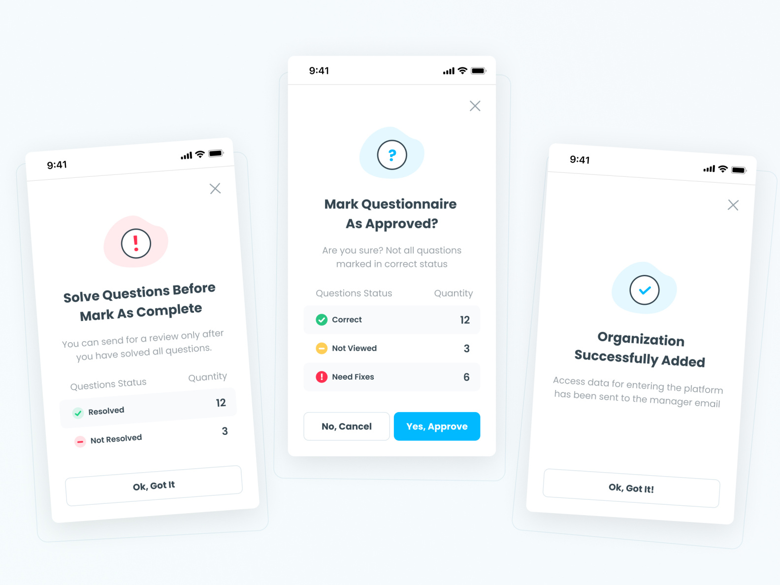 Modals Mobile By Sergei Grid On Dribbble