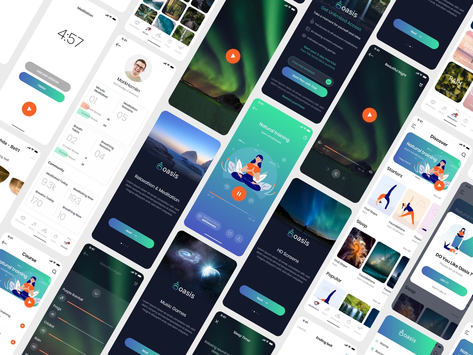 Oasis Relaxation Yoga Ios App Ui By Bashar Bhuiyan On Dribbble