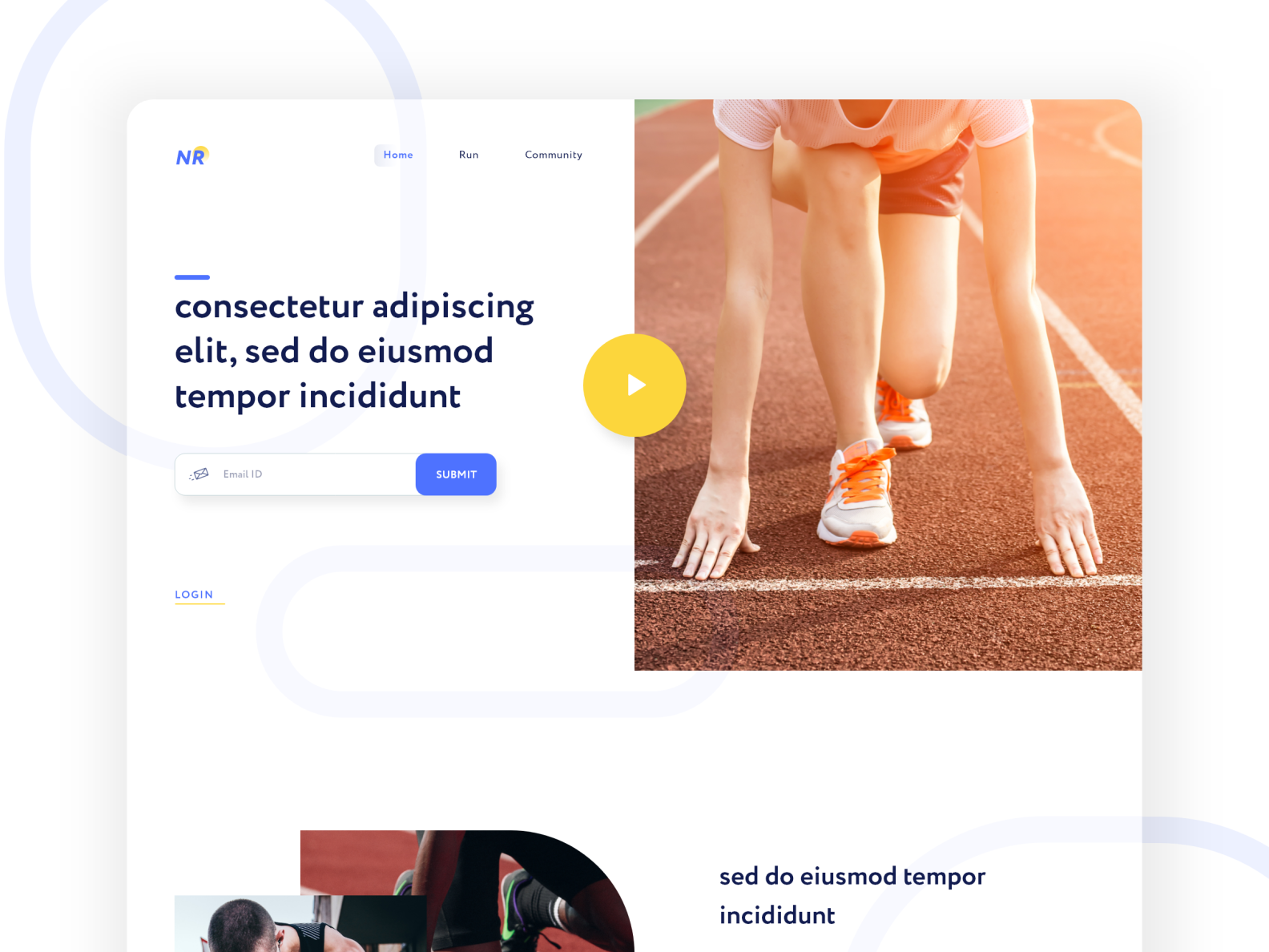 Run Landing Page By Prem Parmar On Dribbble