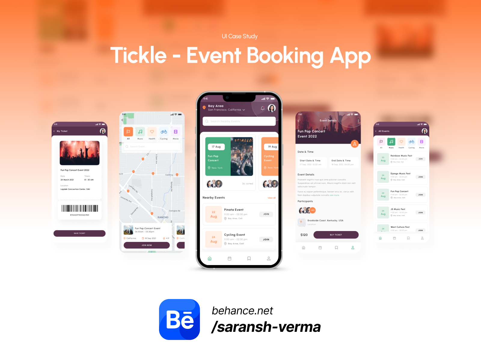 Event Booking Mobile App By Saransh Verma On Dribbble