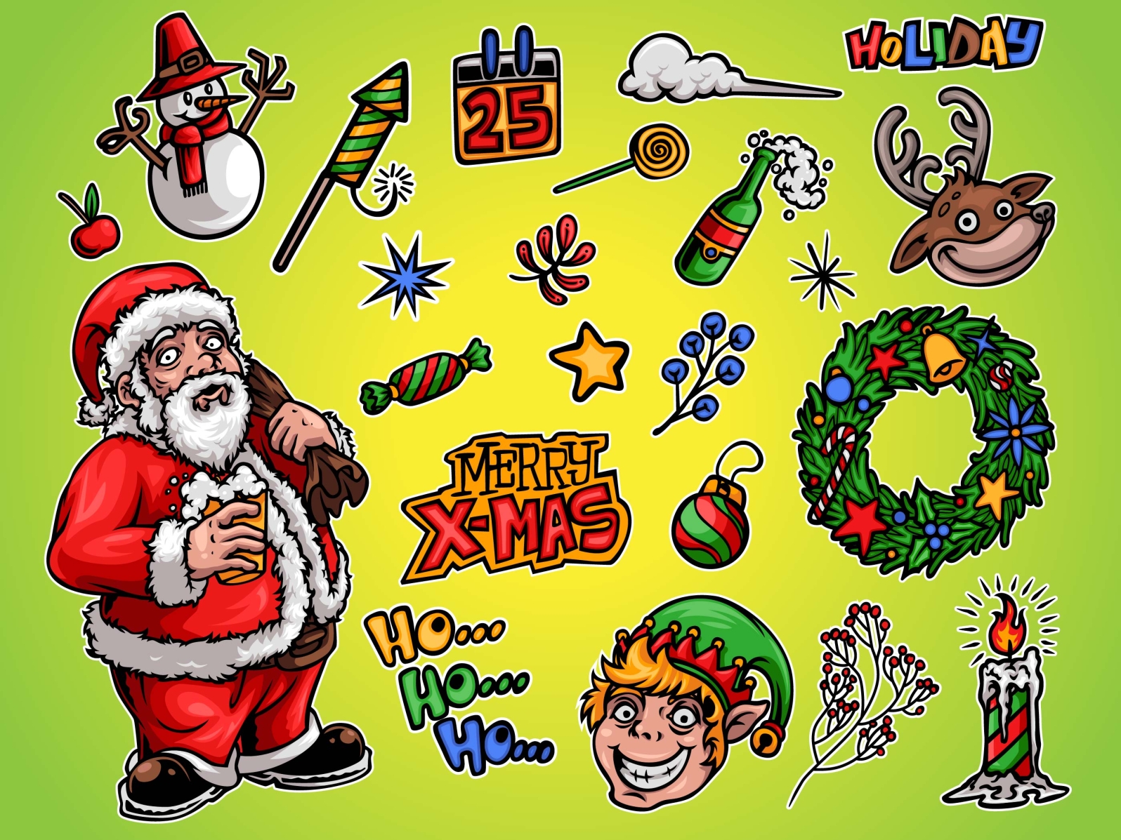 X Mas By He Artlustration On Dribbble