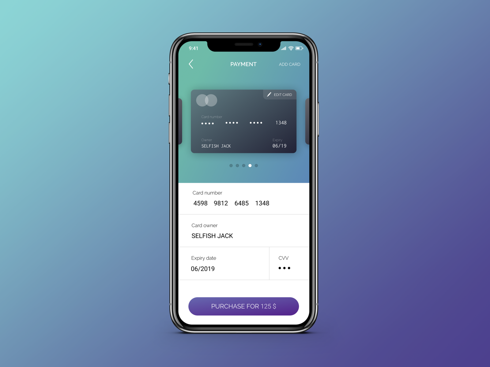 002 Daily UI Credit Card Checkout by Benoît MACHUT on Dribbble