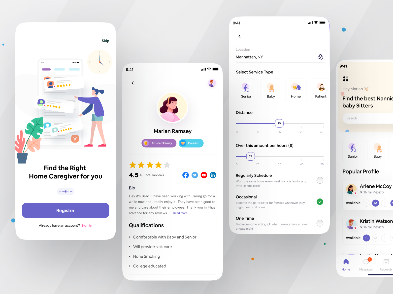 Caring App I Ofspace By Ofspace UX UI On Dribbble