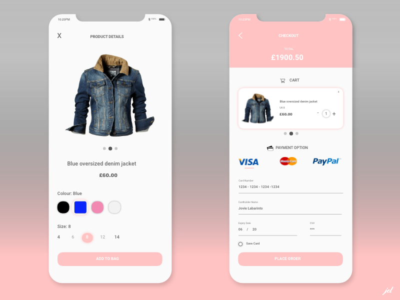 Daily UI Challenge 002 Credit Card Checkout By Jovie Labarinto On