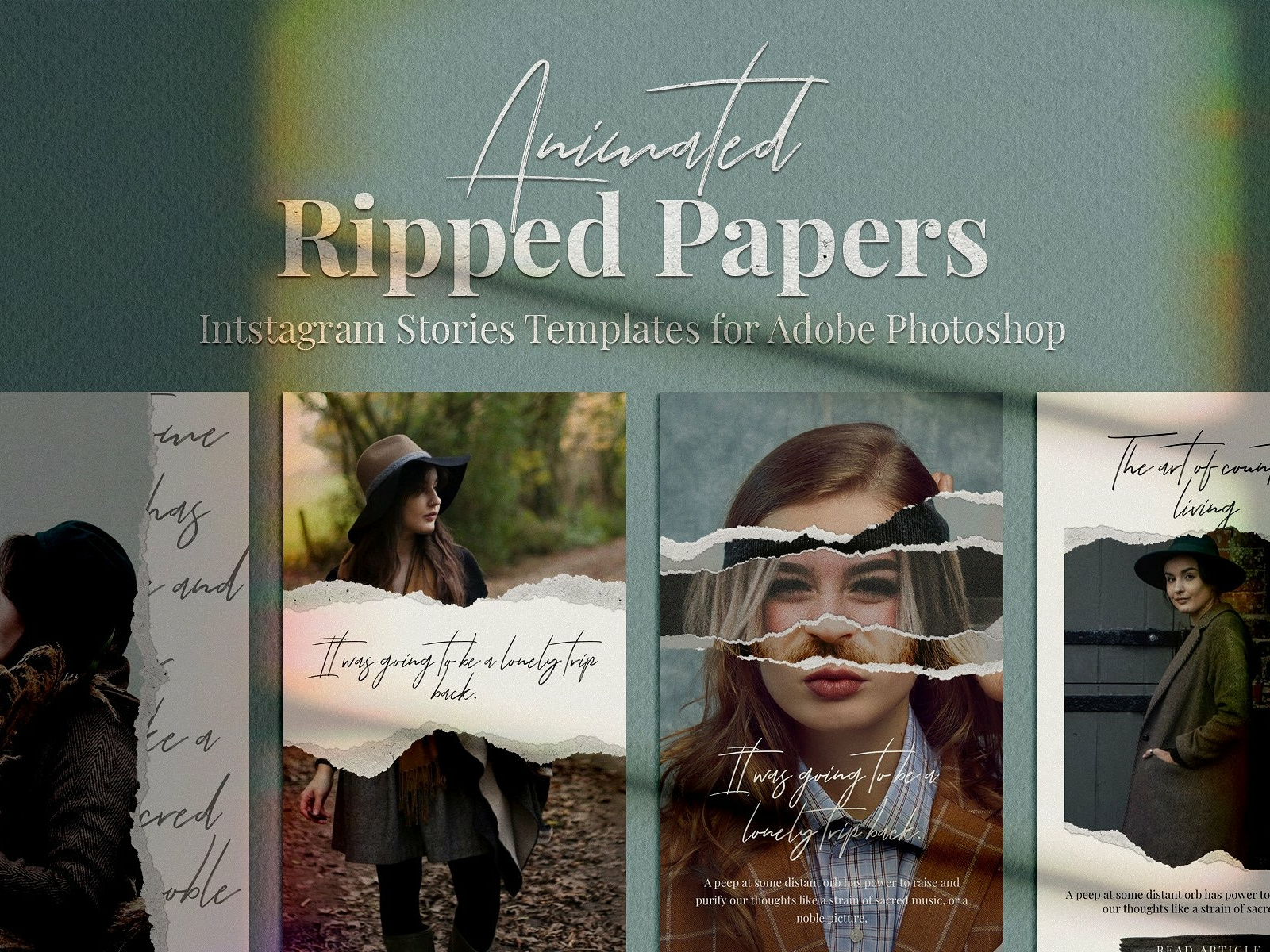 Animated Ripped Paper Stories