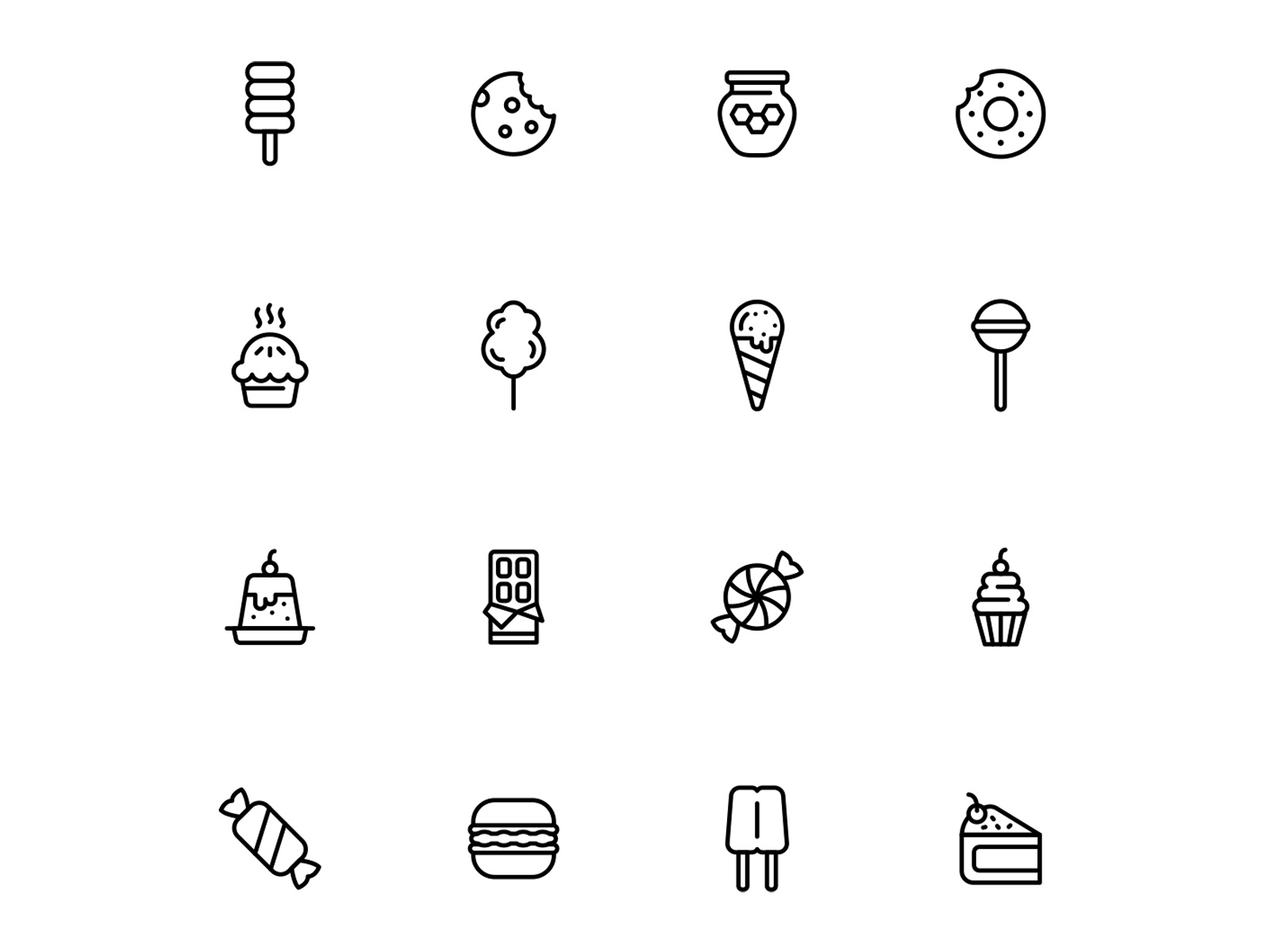 Free Sweets Icons By Unblast On Dribbble