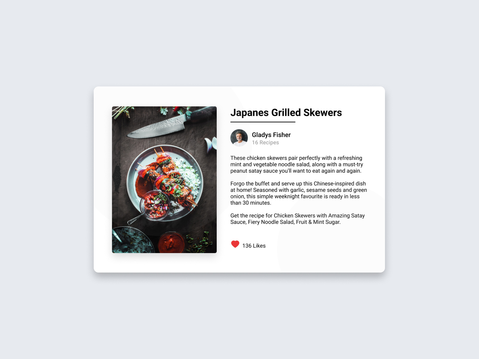 Daily UI Challenge 040 Recipe By Greyson Zhang On Dribbble