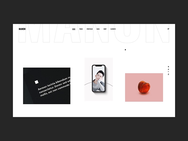 Manon - Portfolio Minimal