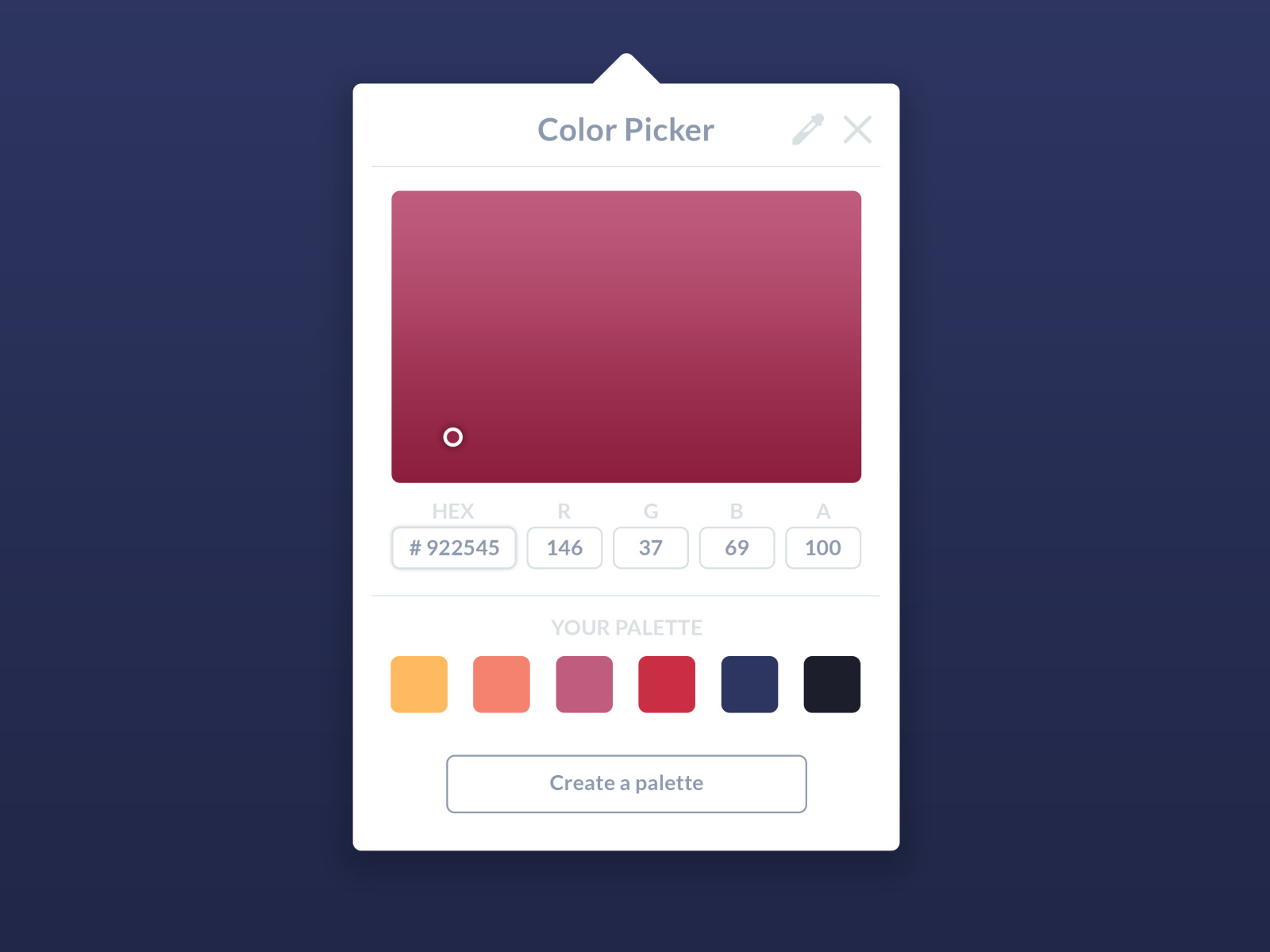 Daily UI 060 Color Picker By Sybille Cordeau On Dribbble