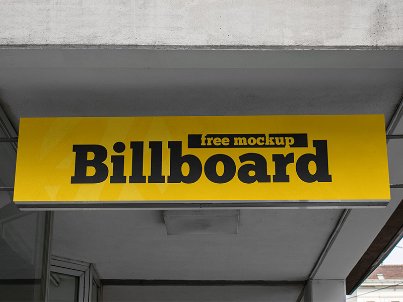 Free Simple Billboard Psd Mockup In K By Country K On Dribbble