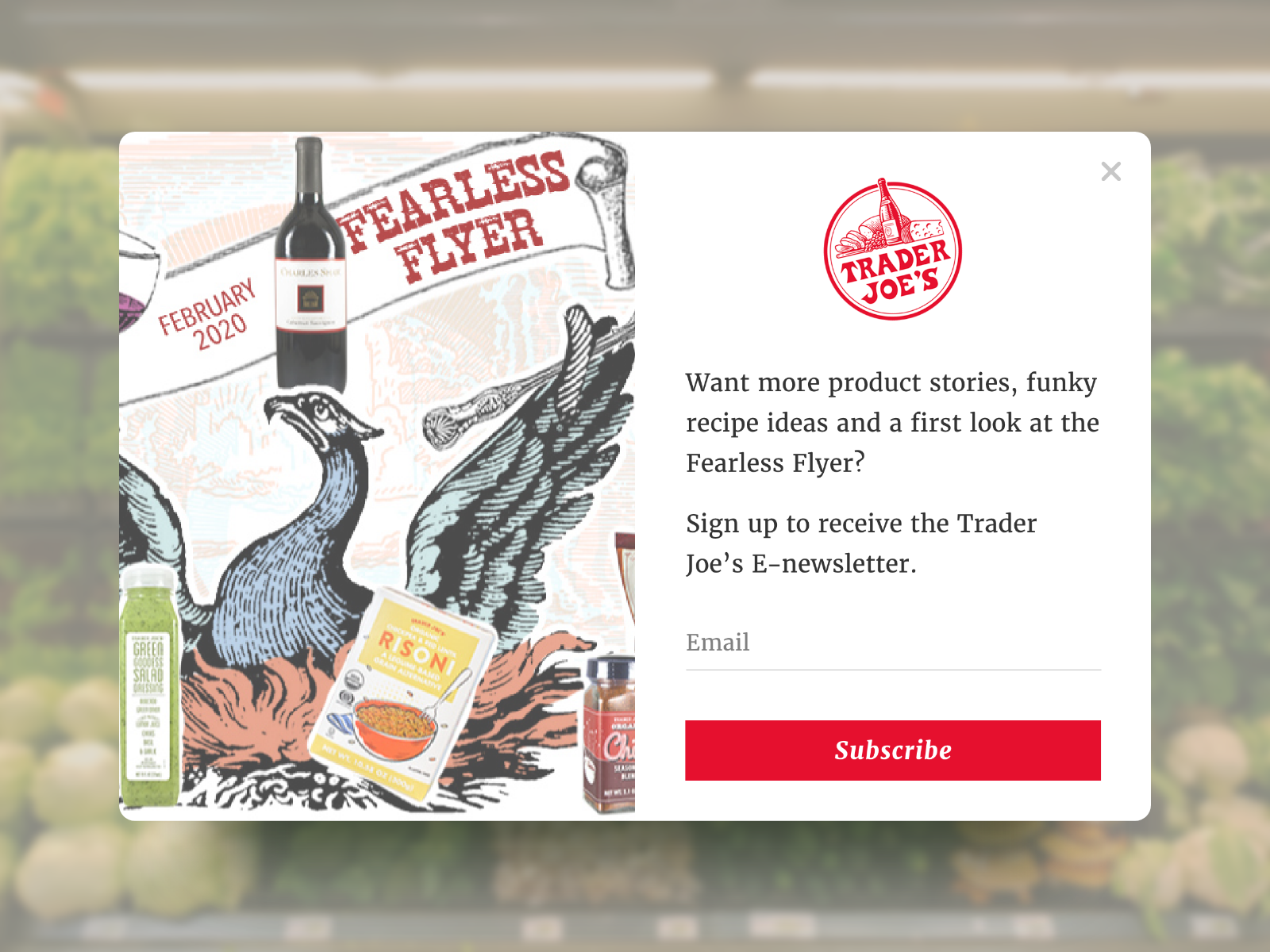 Daily Ui Pop Up Overlay Trader Joe S By Kristine Chong On Dribbble