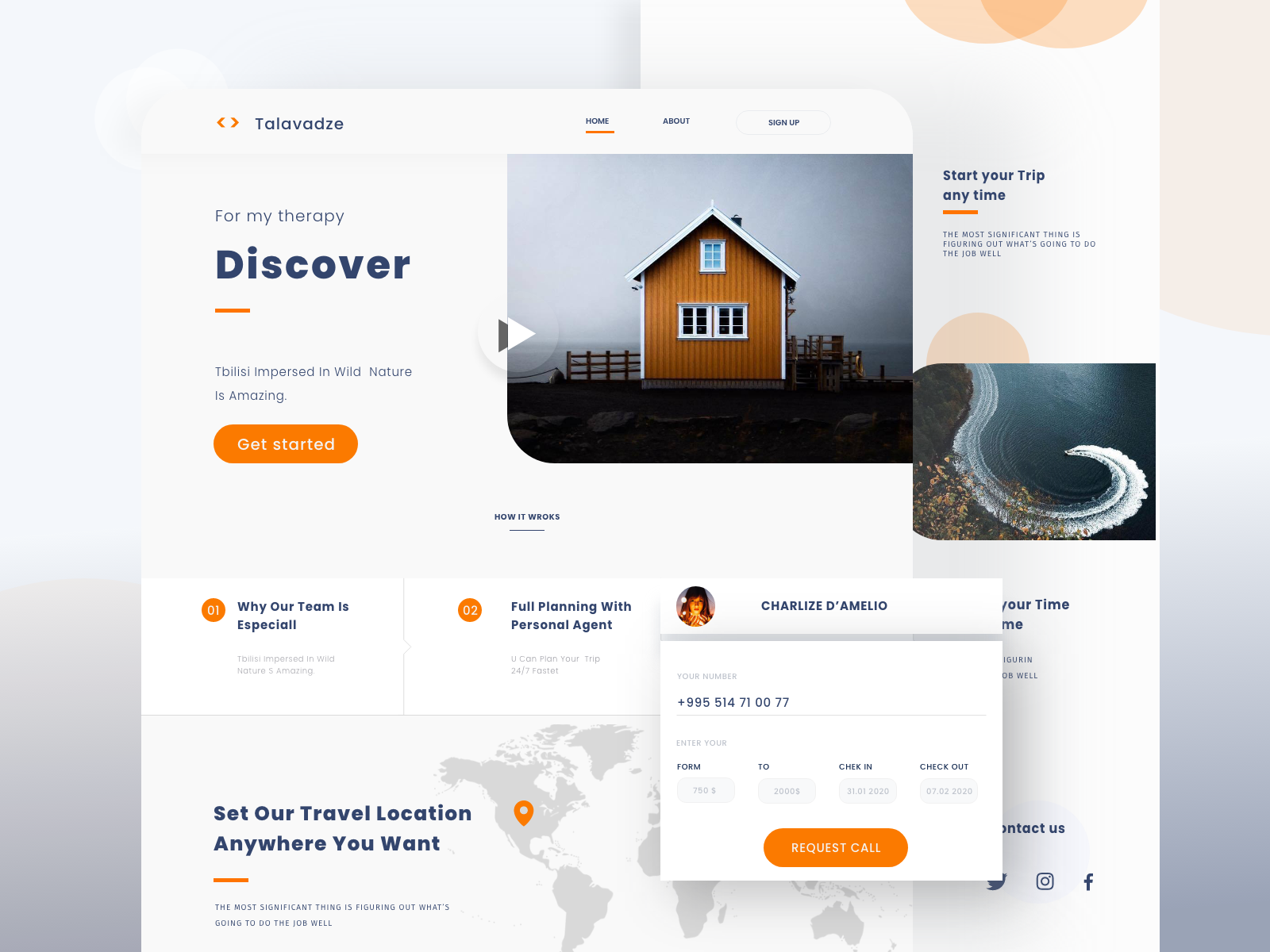 Planning Any Trip Web Concept By Irakli Talavadze On Dribbble